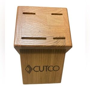 Cutco Studio Set Block 4 Slot Very EUC Wood